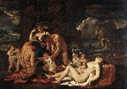 POUSSIN, Nicolas The Nurture of Bacchus oil painting artist